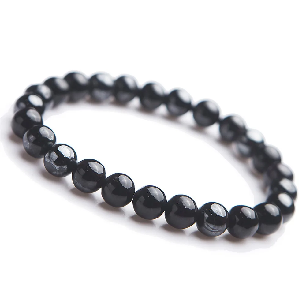 

8mm Genuine Stone Jewelry Bracelet Natural Purple Sugilite Crystal Gem Round Bead Stretch Charm Bracelets For Women