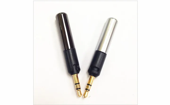 50pcs Free shipping Male Repair Headphone 2 5mm 3 pole Jack Plug Audio Soldering For HD598 HD558 HD518