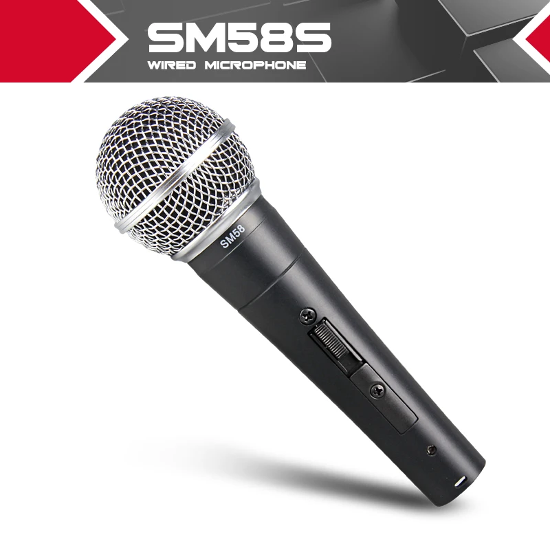 New High quality SM 58 58S SM58S SM58SK Clear Sound Handheld Wired Karaoke Microphone Freeshipping