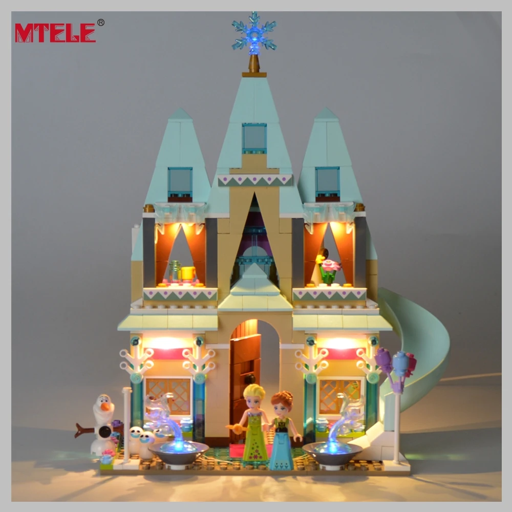 MTELE Brand New Arrival Led Light Building Blocks Set For 41068 Compatible with lego Disney Arendelle Castle Celebration Model block-set : image MTELE Brand New Arrival Led Light Building Blocks Set For 41068 Compatible with lego Disney Arendelle Castle Celebration Model block-set
