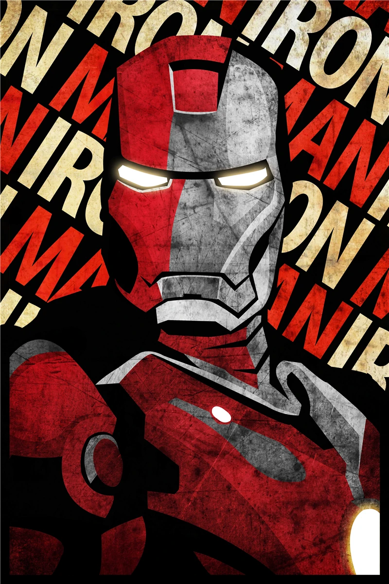 Hot Film Canvas Poster Iron Man Shepard Fairey Customized