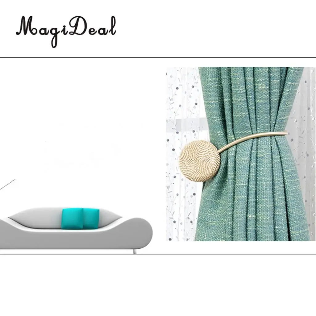 1 Pair Magideal Nordic Simple Style Magnetic Curtain Blind Buckkle Clips Tiebacks Holder