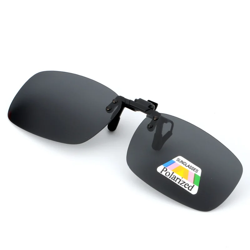 Поляризованные солнцезащитные очки с клипсой Drive солнцезащитные очки желтый Ночное видение очки ночного для объективов с линзой для очков - Название цвета: Серый