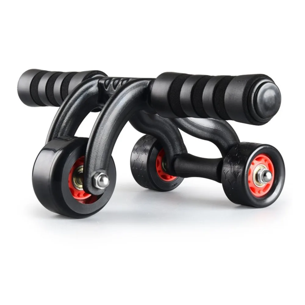 3 колеса колесо для фитнеса ролик с бесшумный подшипник пресса тренировки мышц Упражнение Инструмент спортзал тренажер для аэробики