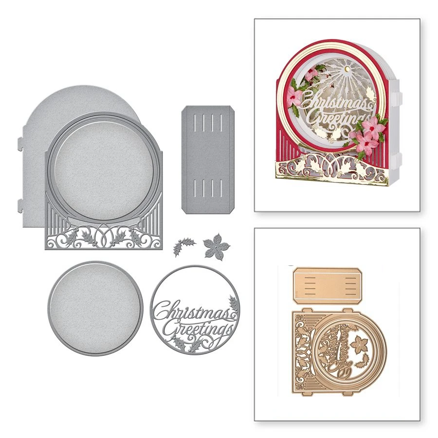 

Snow Globe Frame Layering Pattern Metal Cutting Dies Stencil Scrapbooking Embossing For Paper Card DIY Crafts Supplies