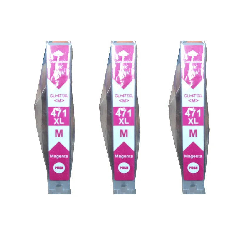 

3PK CLI471 CLI-471 CLI-471XL Пурпурный Красный Полный картридж Замена для canon PIXMA MG5740 MG6840 TS5040 TS6040 принтер