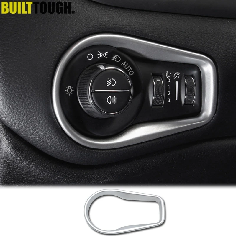 For Jeep Renegade 2015-2018 Chrome Rear Tail Light Lamp Cover Trim Bezel Molding