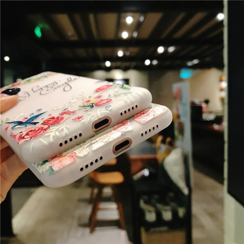 KEFO 3D Relief Flowers Phone Case For Huawei P20 Pro P10 Plus P20 Lite Mate 10 Pro Ultra Thin Soft TPU Cover For Huawei Honor 10 (7)