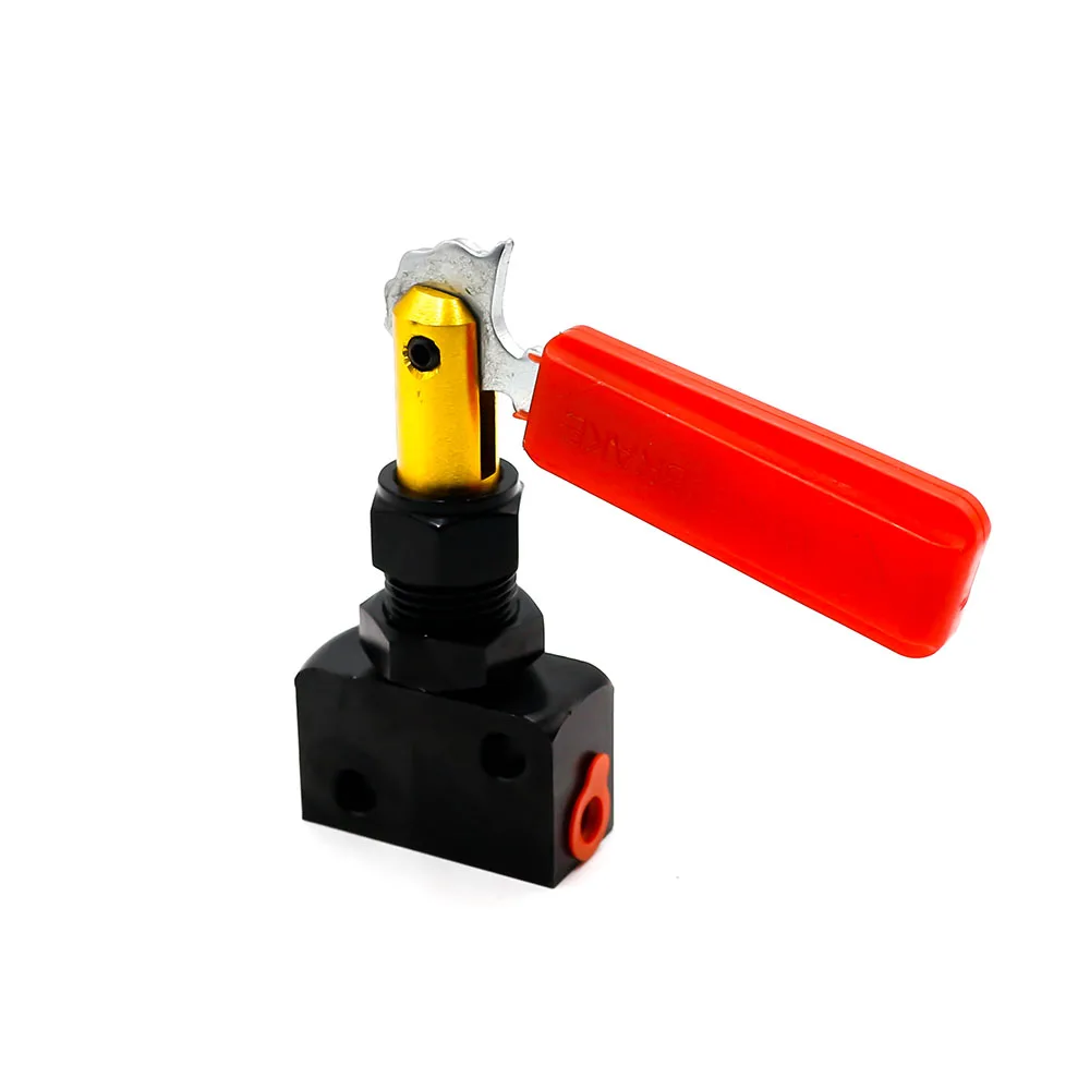 Billet aluminium Brake Proportion Valve Adjustable Prop Brake Bias Adjuster Racing Car Lever Type( Silver+Red) TT100630