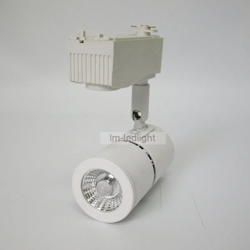 

LED Track Light 10W in black white COB Rail Lights Spotlight Equal 100w Halogen Lamp 110v 120v 220v 230v 240v free ship 20pcs