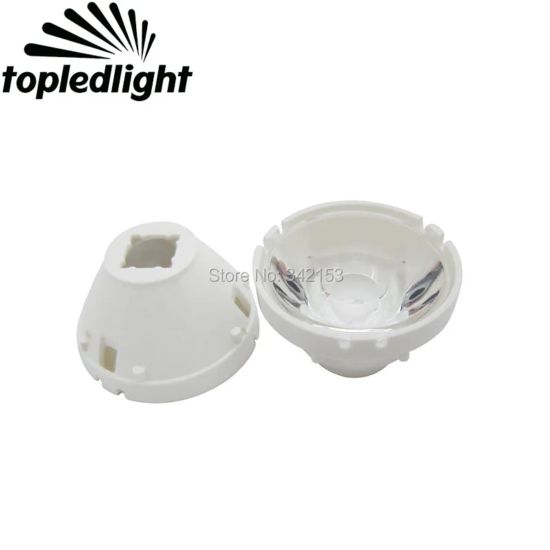 

Topledlight 100PCS/Lot 15 Degree Led Lens With Reflector Holder Stand For Cree XML XM-L2 T5 T6 U2 Led Flashlight Torch