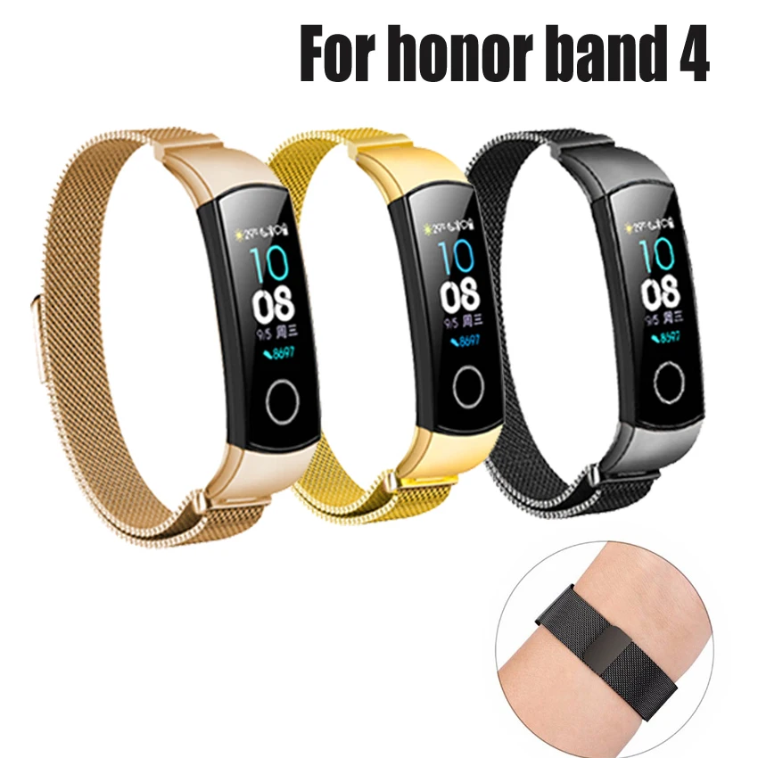 Amazfeel смарт аксессуары для huawei Honor Band 4 ремешок анти потеря Миланского магнитного