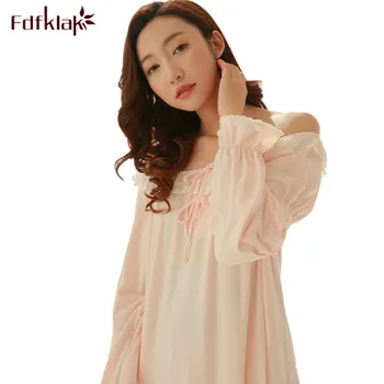 

Fdfklak Sexy Maternity Pajamas Long Sleeve Maternity Clothes Large Size Pregnancy Nightgowns Pregnant Women Nightwear Dress