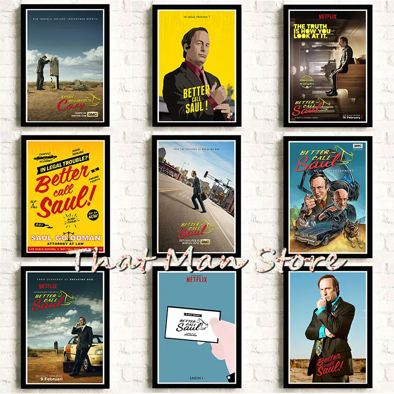 

Better Call Saul Poster Home Wall decoration Moive white Kraft Paper Drawing core Wall stickers A3 42X30cm