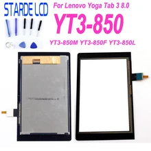 STARDE Replacement LCD For Lenovo YOGA Tab 3 8.0 YT3-850 YT3-850M YT3-850F LCD Display Touch Screen Digitizer Assembly srjtek matrix 8 for lenovo yoga yt3 850 yt3 850m yt3 850f lcd display screen yt3 850 850m display tablet pc replacement parts