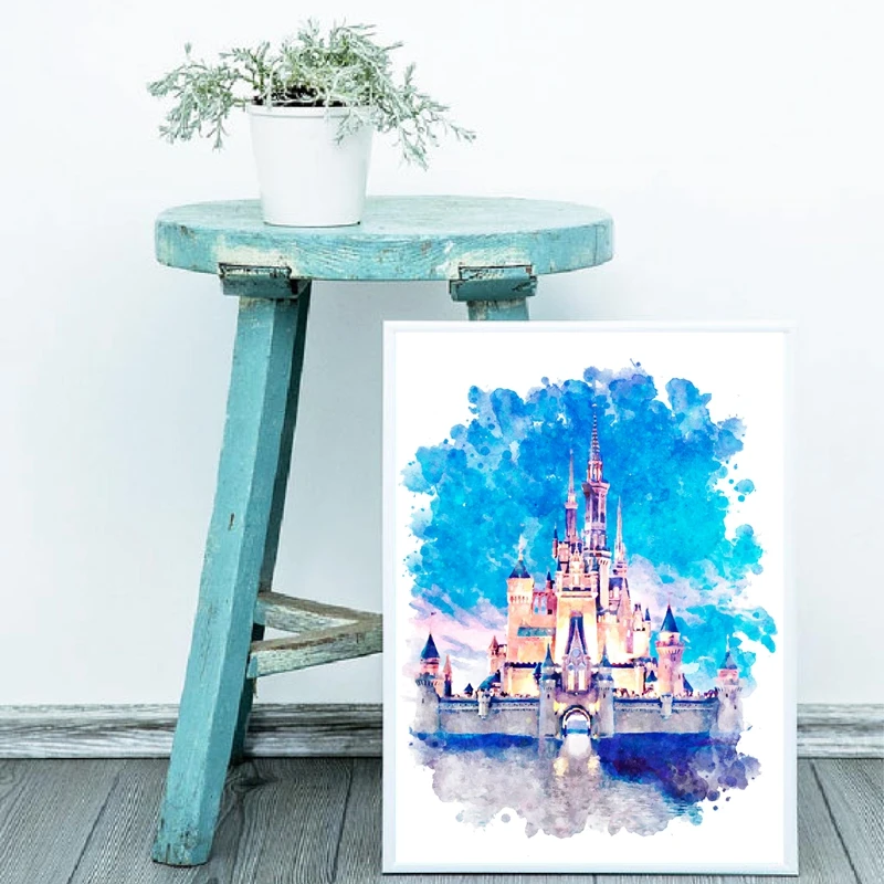 Castle Canvas Art Poster Home Decor