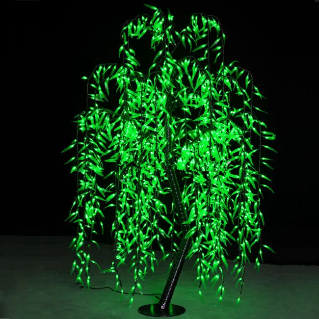 Buy  Free ship LED Willow Tree Light 945pcs LEDs Bulbs 1.8M/6FT Green Color Rainproof outdoor Holiday Ch