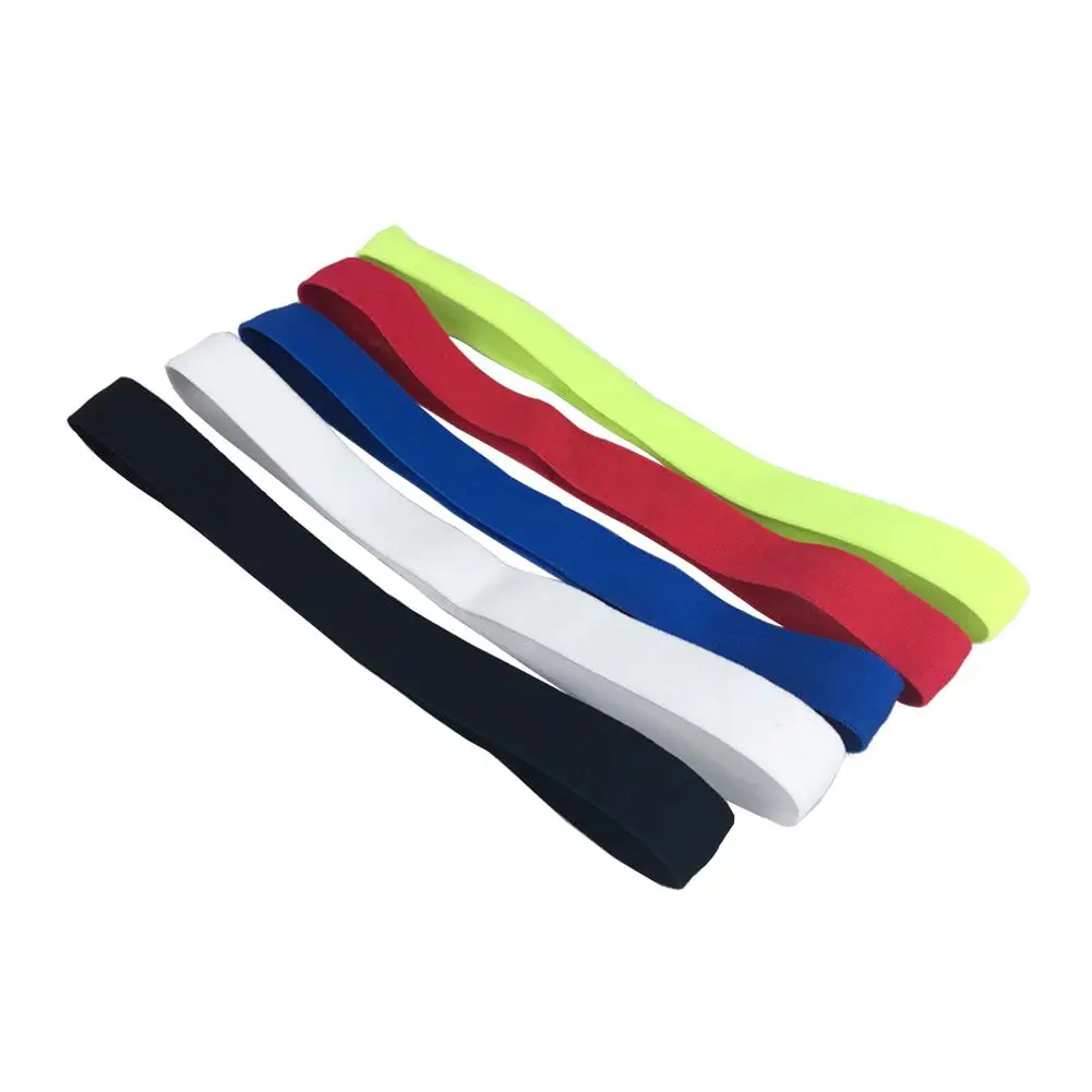 

Sport Headband Men Women Head Sweat Band Run Football Tennis Headscarf Silicone Anti-slip Elastic Sweatband HairBand