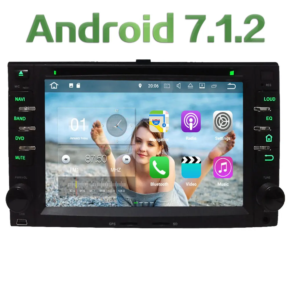 3G 4G WIFI Android 7 1 2 2GB RAM DAB Car DVD font b Multimedia b