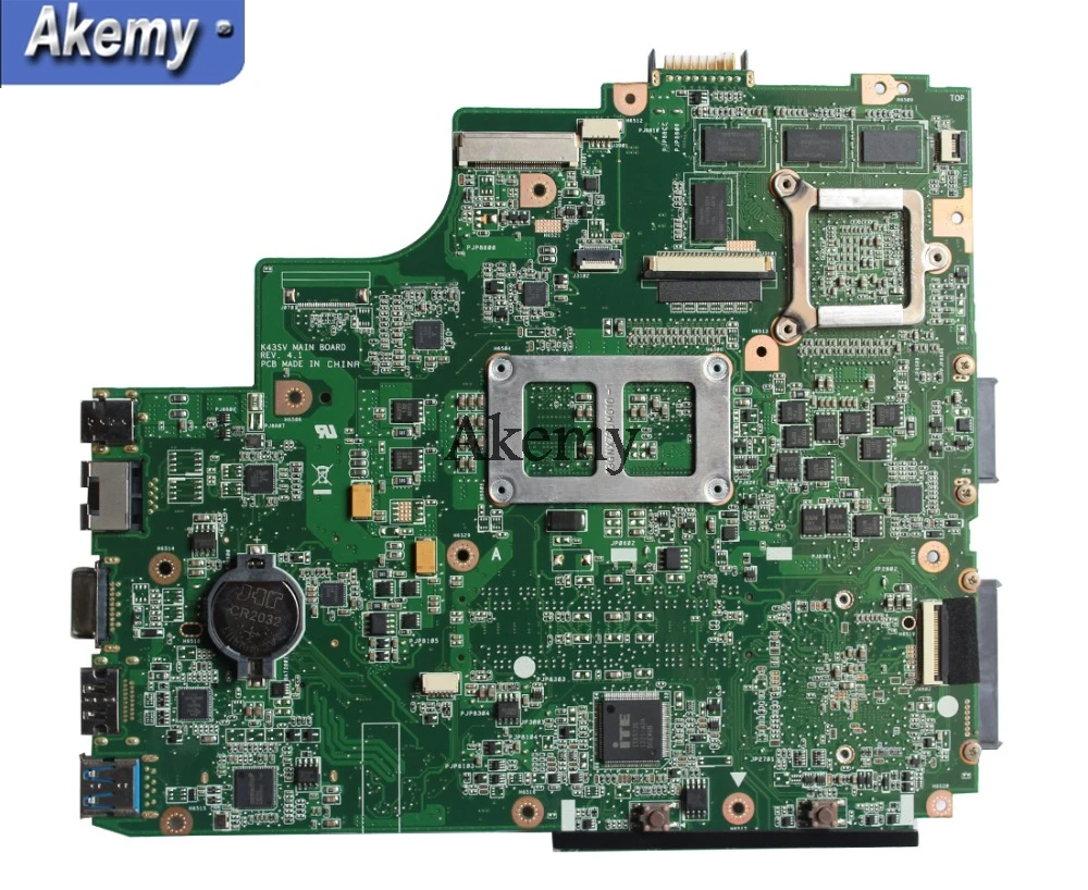 AK Оригинал K43SV материнская плата для ноутбука For Asus K43S X43S K43SJ K43SM протестированная