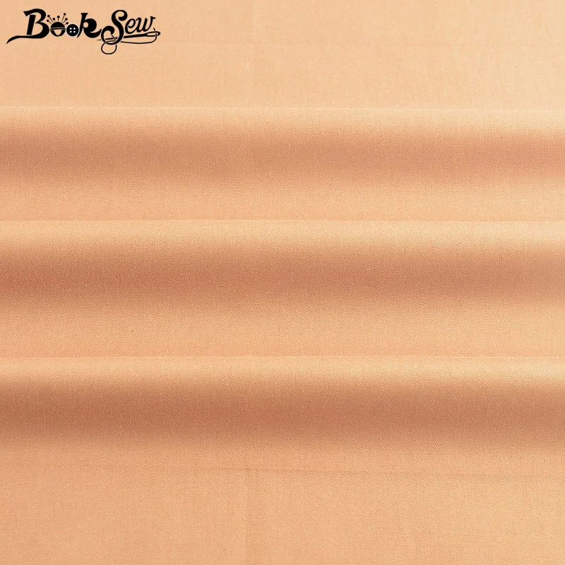 Booksew Telas De Algodon Para лоскутное шитье Cottoon ткань метр твил сплошной темно-бежевый цвет платье Материал тканая занавеска