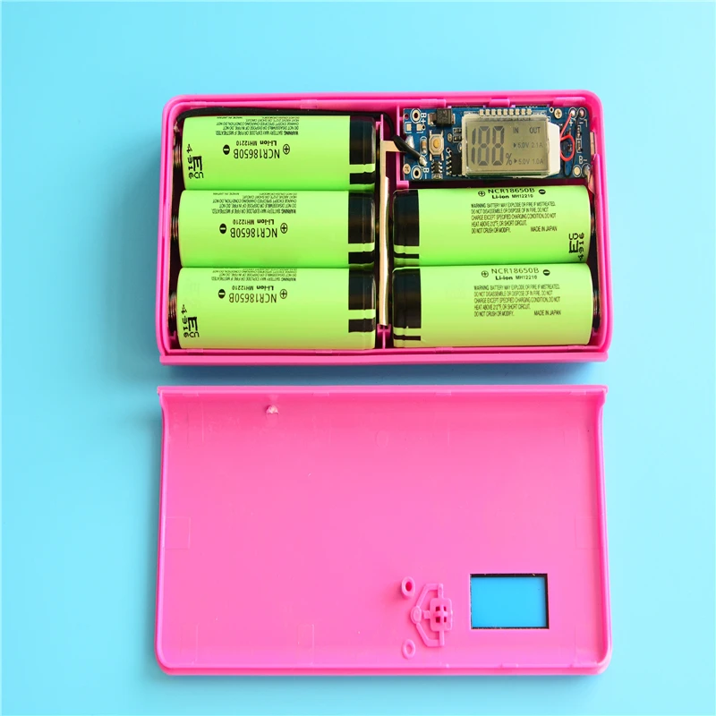 10 шт. KingWei power Bank чехол для аккумулятора пластиковая коробка с USB кабелями Зарядка для 5x18650 3,7 V батареи фонарик для мобильного телефона