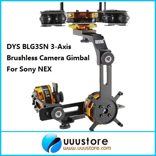 

DYS BLG3SN 3-Axis Brushless Camera Gimbal Mount w/3 BGM4108-130 Brushless Motors FPV PTZ RTF For Sony NEX