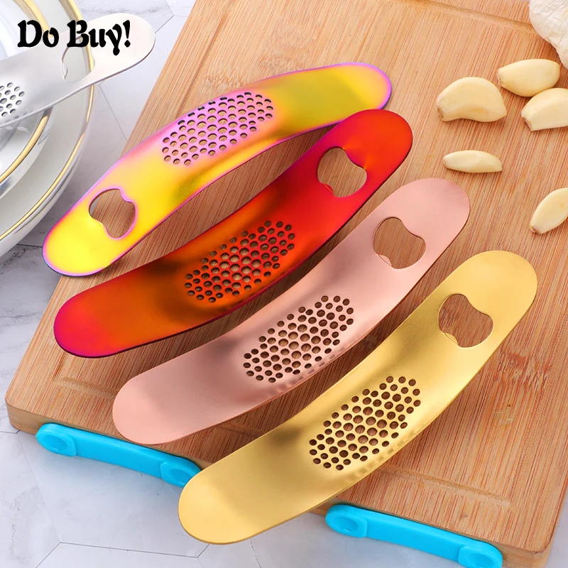 

DO BUY Garlic Presses Stainless Steel Manual Garlic Crusher Strawberry Jam Hand-made Squeeze Fruit Vegetable Tool Bottle Opener