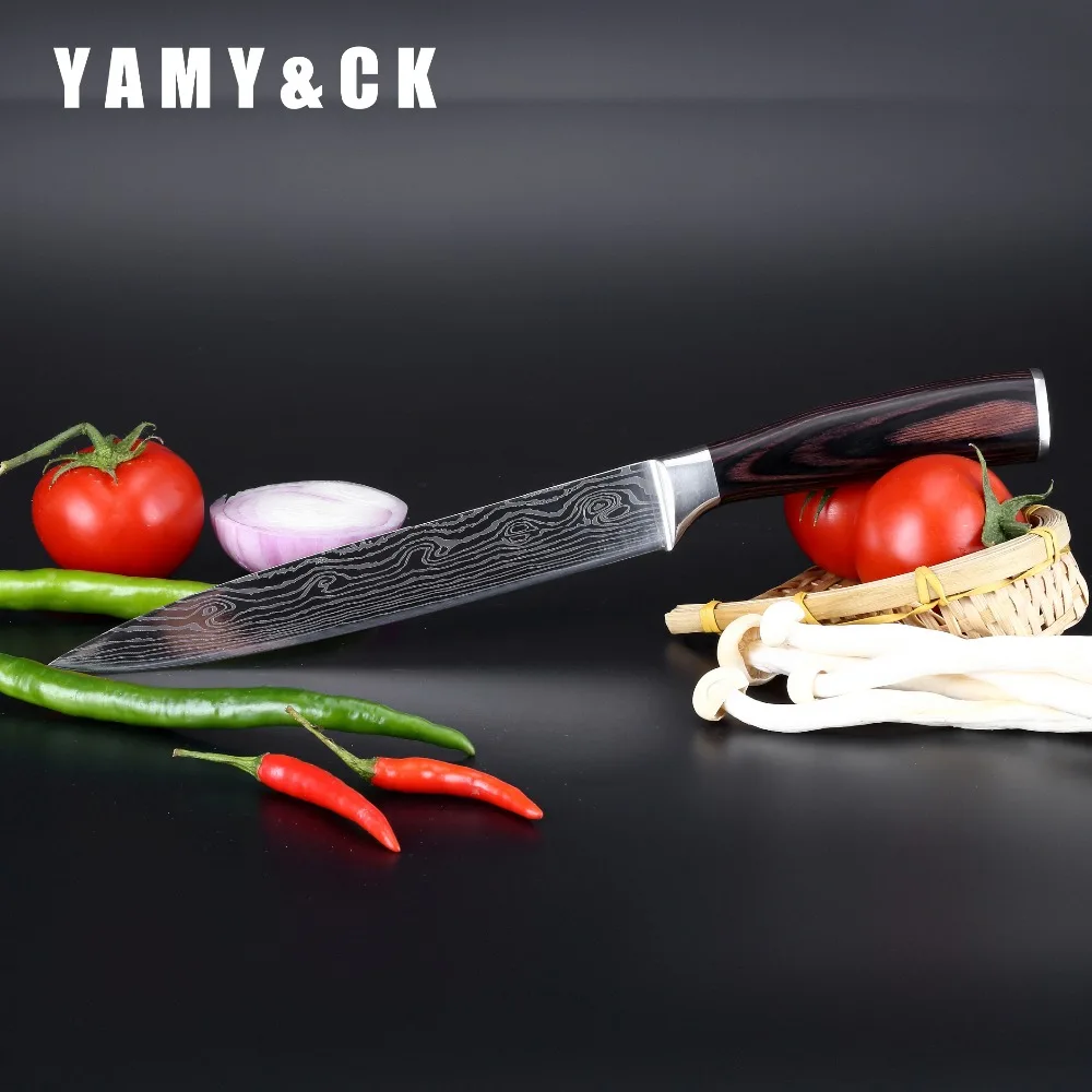YAMY &amp CK 7 &quotкухонный нож из нержавеющей стали многоцелевой японский для фруктов и