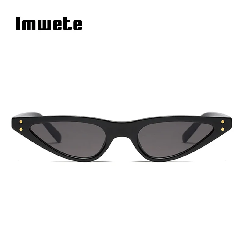 Imwete Small Cat Eye Sunglasses Women Vintage Sunglass