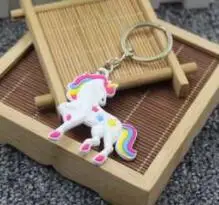 

Trendy Diy Cute Fairytale PVC Unicorn Keychain Multi-style Horse Key Rings Holder Alloy Key Chain For Woman Girls Gift Jewelry