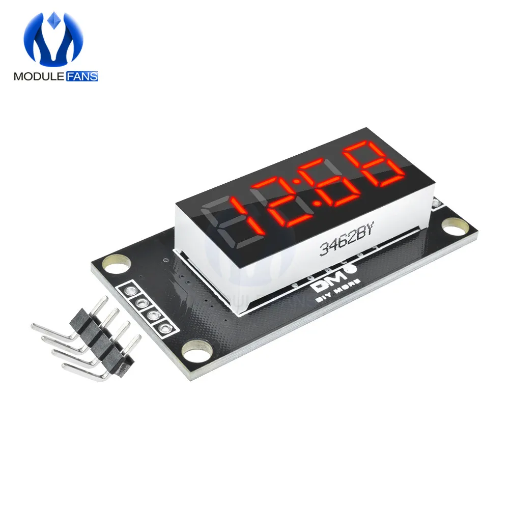 

TM1637 4 Bits Digital Tube LED Display Module With Clock Display timekeeper Module 7-segment display