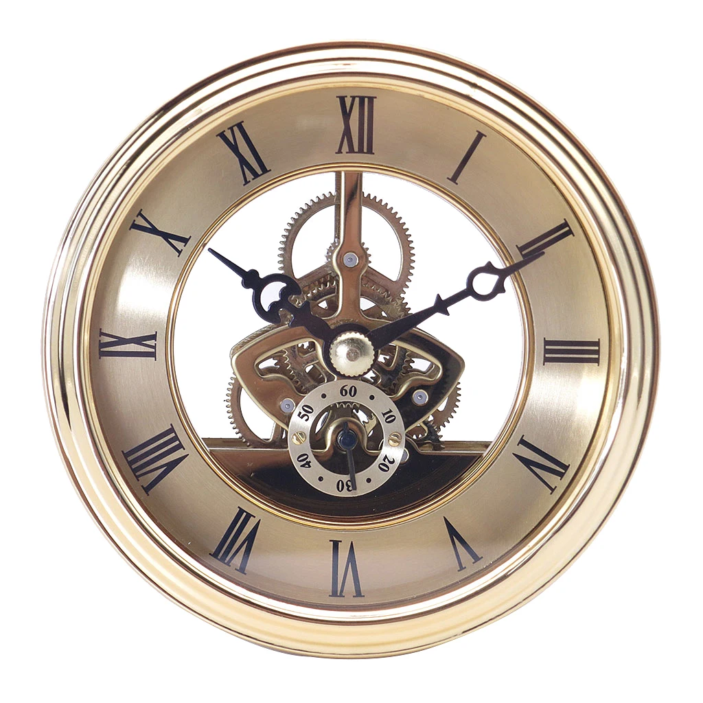 MagiDeal 97mm Dial Roman Numeral Watch Quartz Clock Insert Movement DIY Part Battery Opearted fit 91mm Clock Bezel