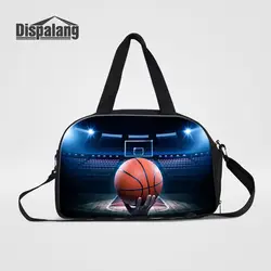 Dispalang 3D печать Баскетбол тележка Дорожные сумки Для мужчин сумку с Обувь карман мужской одежды Duffle сумочке Чемодан Сумки