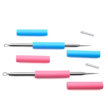 

500pcs Silicone Acne Needle Face Care Tools Blackhead Pimples Removal Black Head Comedone Acne Blemish DHL