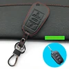 Car Leather Key Cover For Peugeot 407 308 3008 508 207 208 307 408 301 For Citroen Auto Key 3 Button Protector Cover Case shell  ► Photo 3/6