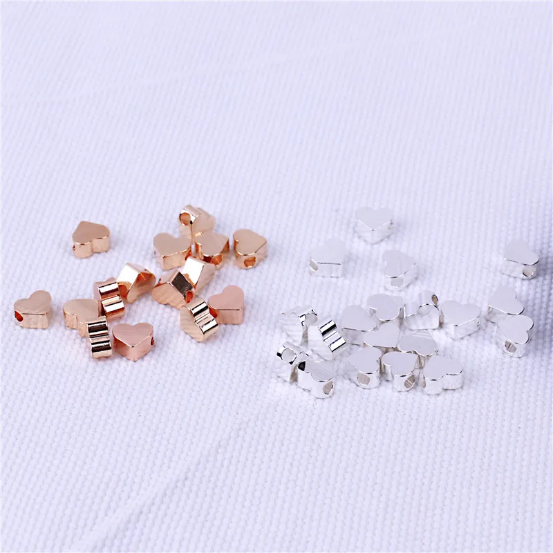 10 шт. медные бусины в форме сердца 6 мм|silver plated|copper accessoriesjewelry copper |