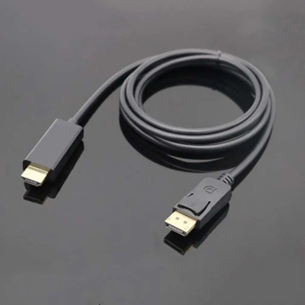 Супер длинный 1,8 метров Дисплей Порт DP штекер к hdmi-кабель, адаптер конвертер кабель 4K ноутбук ПК HD ТВ конвертер