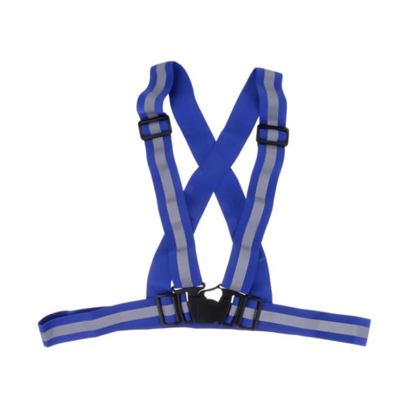 

Adjusta Hi-Vis Vest Safety Security Reflective Straps Belt Brace Night Running