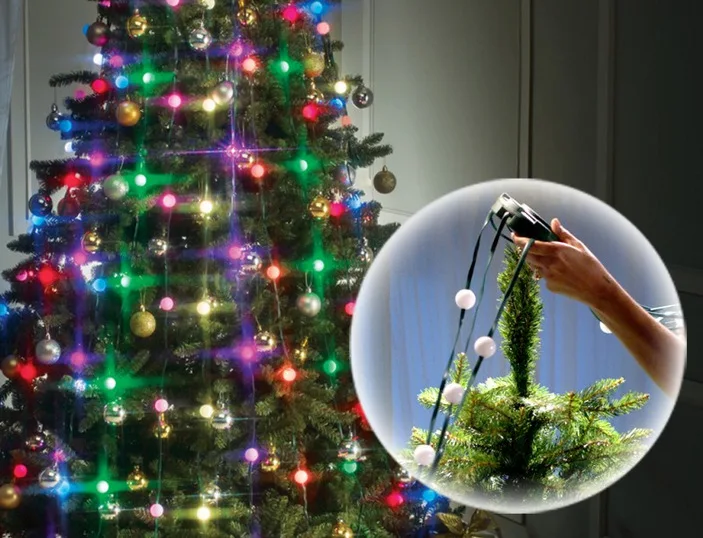 Светодиодные лампы, мигающий светильник для рождественской елки, лампа-гирлянда, Новогоднее украшение для дома, домашний праздничный, атмосферный