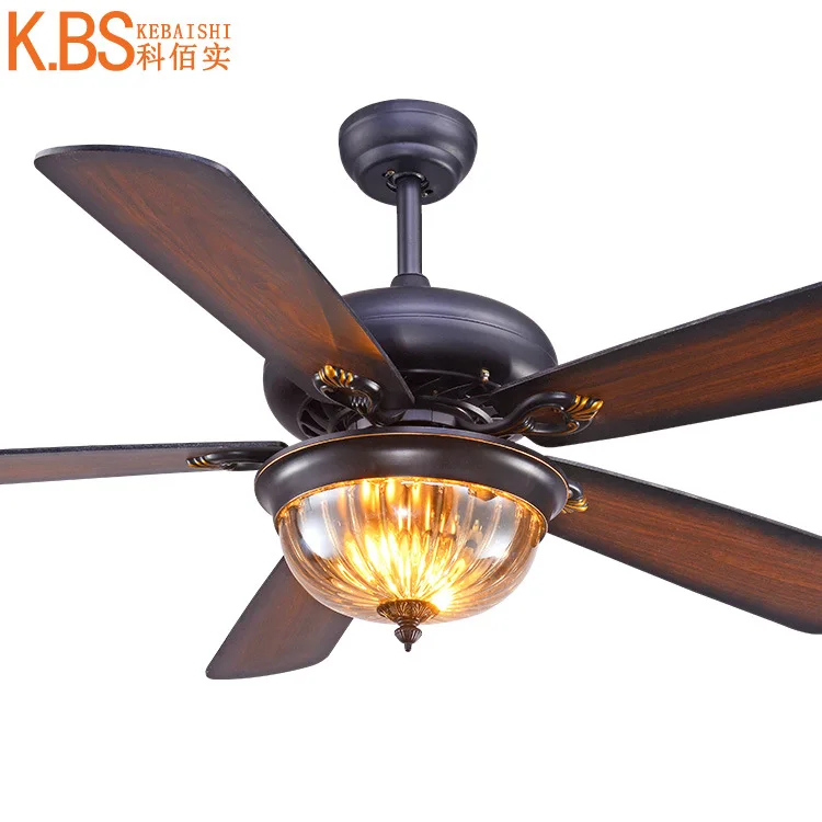 

YOOK Led Chandelier Retro Remote Control Chandelier In The Living Room Antique Wooden Chandelier E14 220V