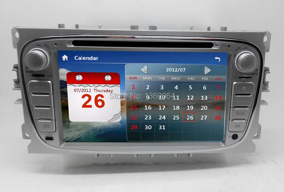 Best 2 Din 7 inch Car DVD Player For FORD Mondeo/S-MAX/C-MAX/Galaxy/FOCUS 2008-2011 car Radio GPS Bluetooth 3G Host 1080P+map 2