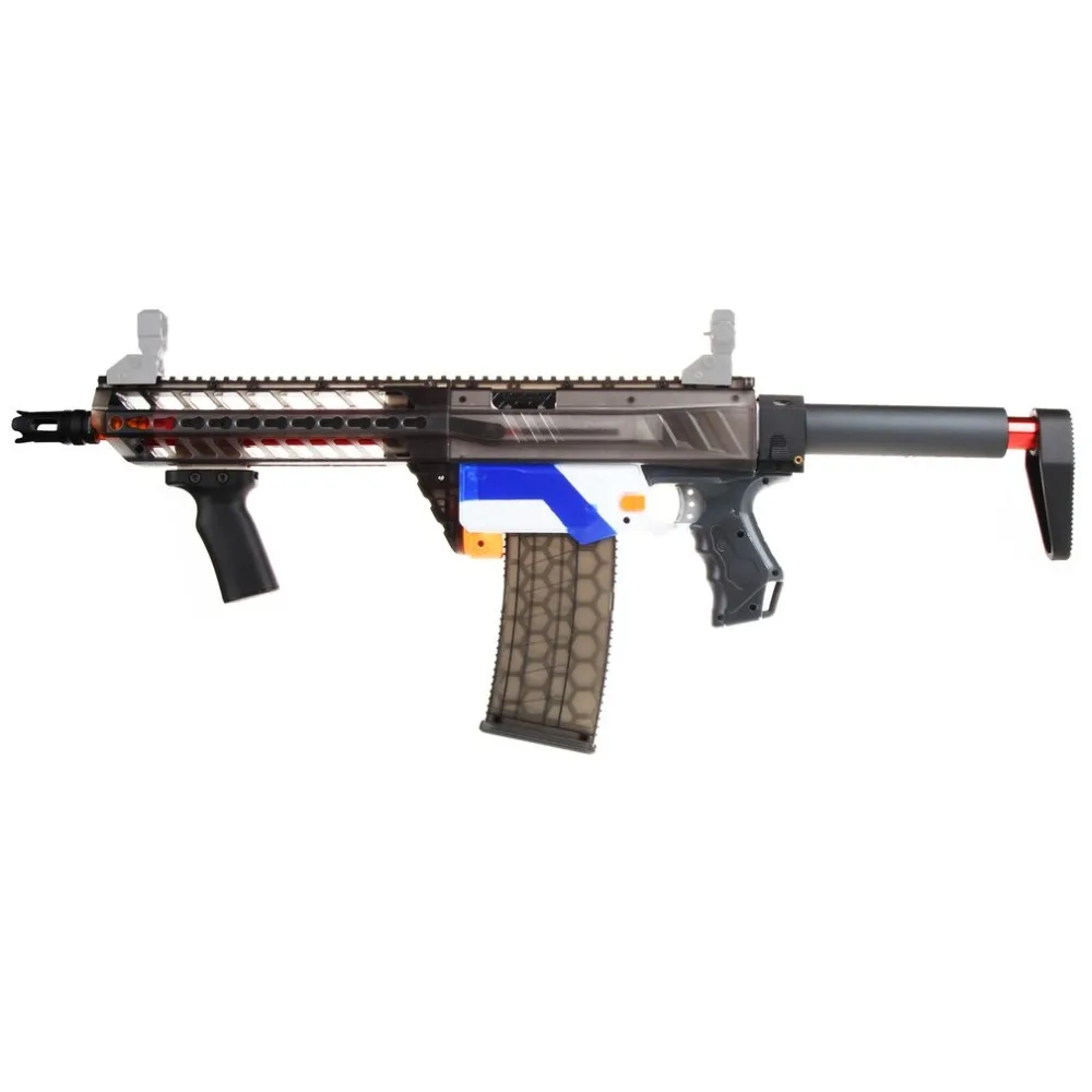 

3D Printing Modularized Fashionable Style High Strength Plastic Mod Black Pump Kits Combo 5 Items For Nerf RETALIATOR Toys