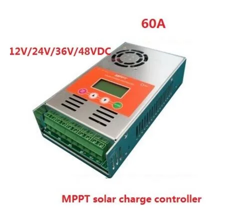 

LCD display 60A MPPT Solar Charge Controller 12V 24V 36V 48V auto work for solar system 30A 40A 50A