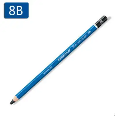 Германия STAEDTLER 100# синий стержень Стандартный Карандаш профессиональный карандаш для рисования эскиз карандаш mars lumographh карандаш 12 шт./лот - Цвет: 8B