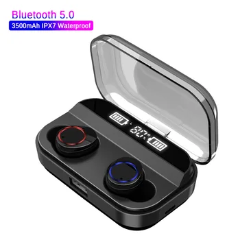 

For IOS Android Millet TWS Wireless Bluetooth 5.0 Earphones Handsfree True Stereo Earbuds 3500mAh Charging Sports Earphone