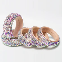 Живота аксессуары для танцевальной одежды Дикий браслет на заказ Блестящий AB стекло дрель ручной работы 1 пара/один