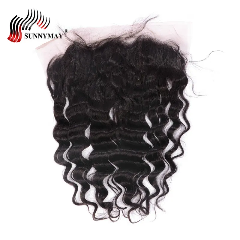 

Sunnymay Pre Plucked Lace Frontal 13x6 Ear To Ear Loose Wave Brazilian Virgin Hair Natural Hairline