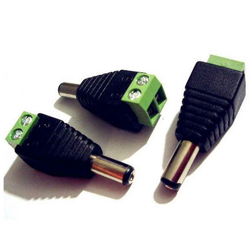 

10Pcs 5.5x2.1mm Male + Female(5Male and 5Female) DC Power Socket Jack Plug Connector Cable Wire 12V