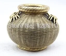 

Old Chinese Bronze Statue Sculpture Copperware Collection Collectible Jar Ornaments Oriental Bronze Copper Ware On Sale!